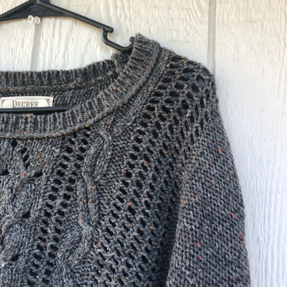Dark Gray Cozy Slouchy Sweater